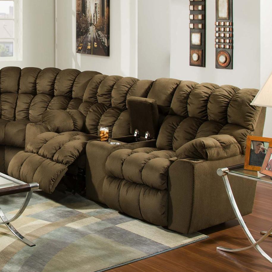 Franklin Brayden 44034 Casual Styled Reclining Console Loveseat